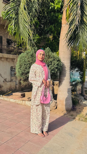 Gul Bahar – Floral Khaddar Two-Piece Set