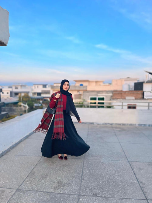 Black umbrella skirt
