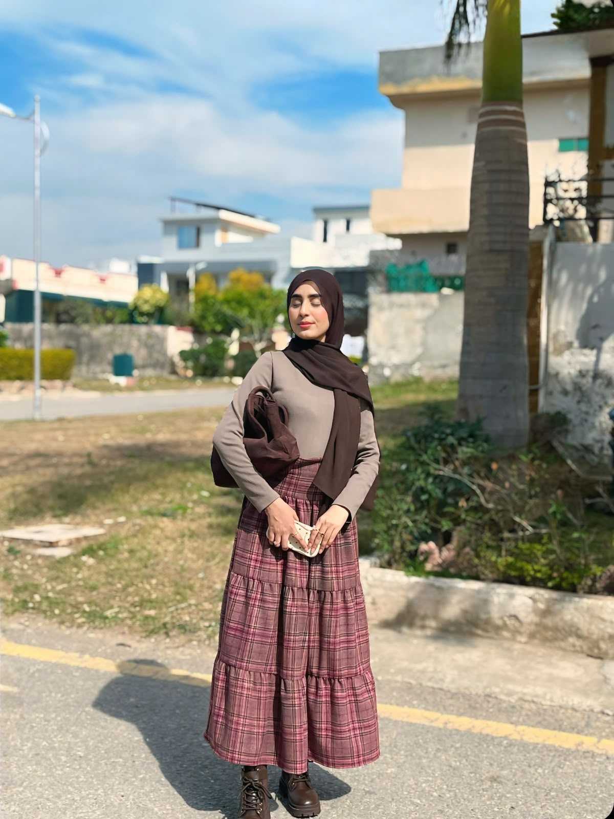 Crissline layered skirt