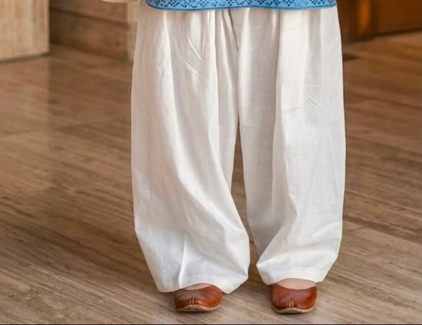 White Cotton Shalwar
