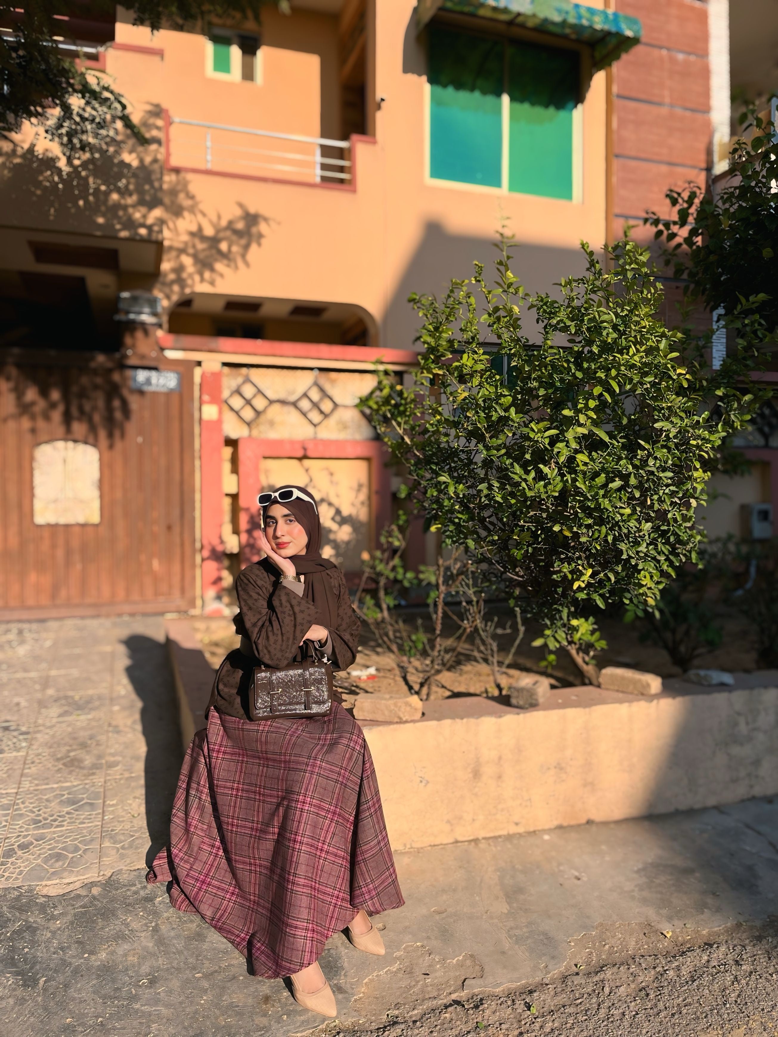 Crissline Check Skirt