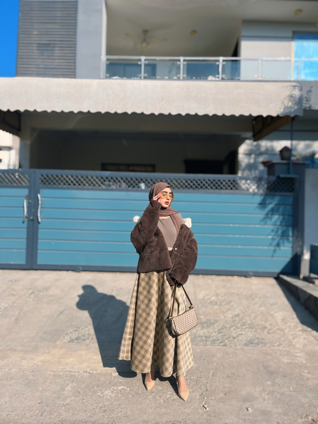 Loomline Plaid Skirt