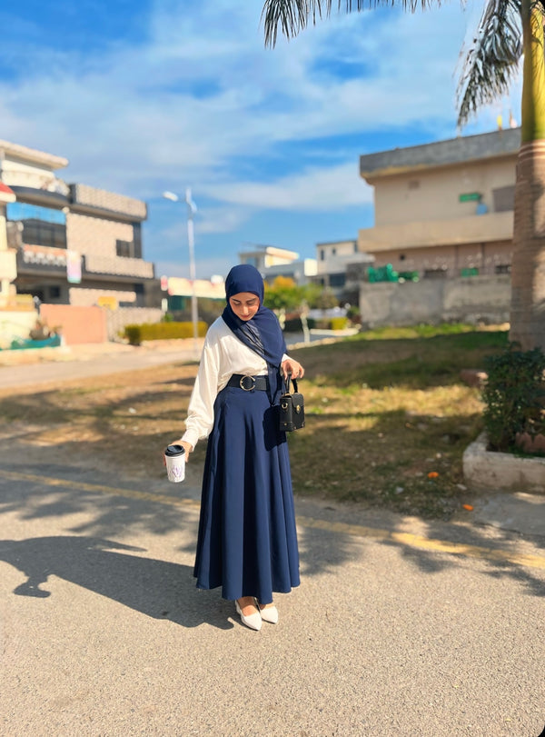 Midnight Blue Umbrella Skirt