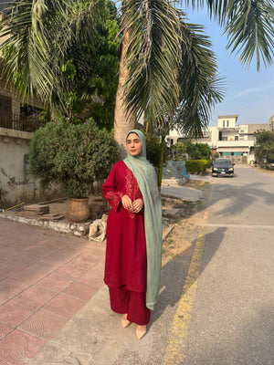 Mehrunisa – Embroidered Marina Two-Piece Set