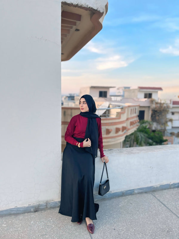 Black Umbrella Skirt