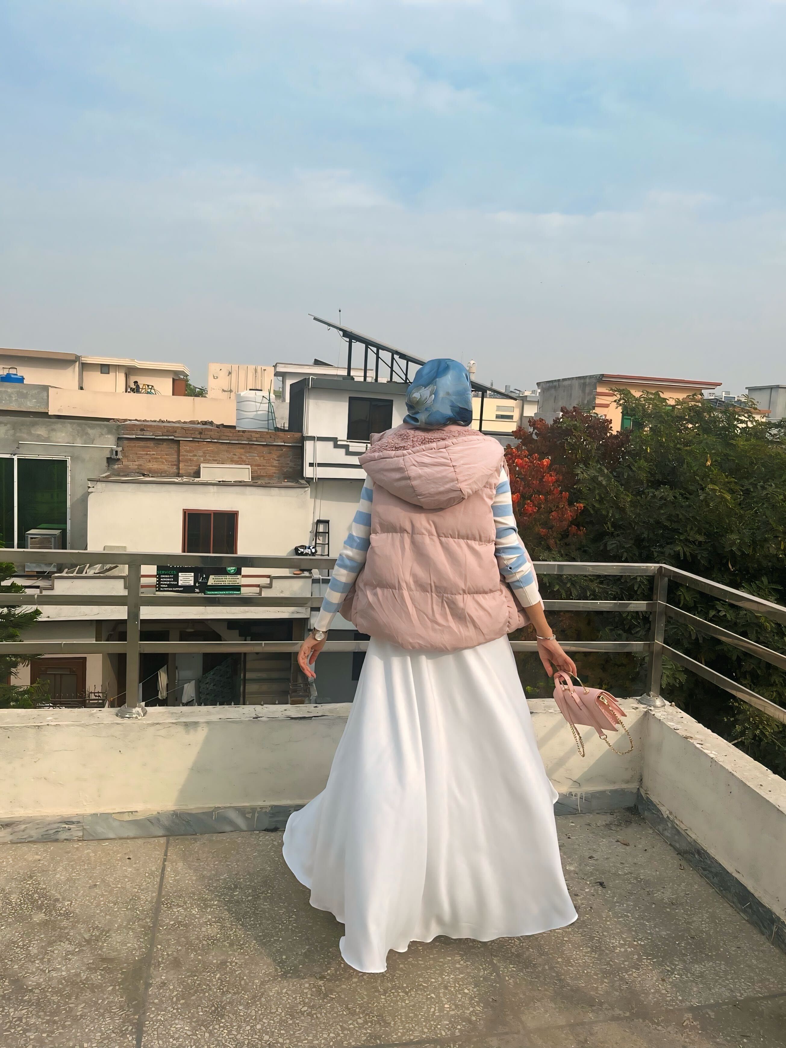 White Umbrella Skirt