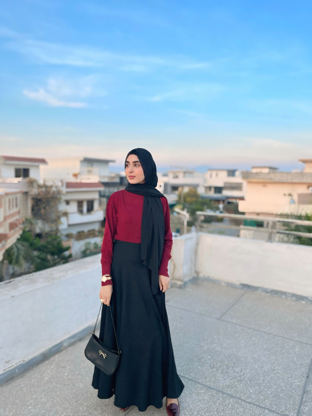 Black Umbrella Skirt